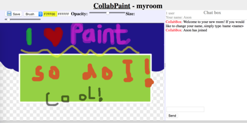 Screenshot of Collabpaint